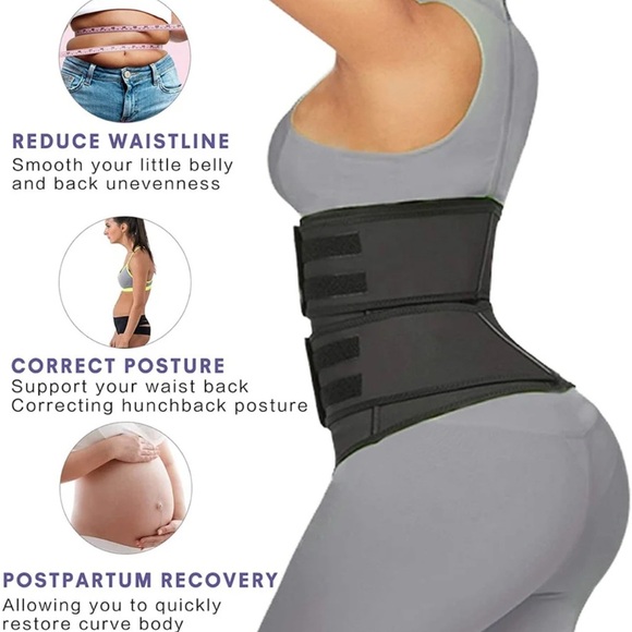 YIANNA Women Latex Jsculpt Waist Trainer Zipper & Two Straps size XXL - Picture 5 of 7